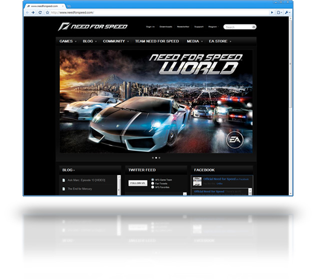 Need For Speed Website