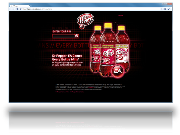 Dr Pepper EA promo