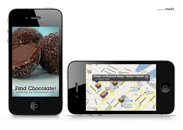 Chocomap iPhone App
