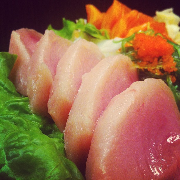 Tuna & salmon sashimi